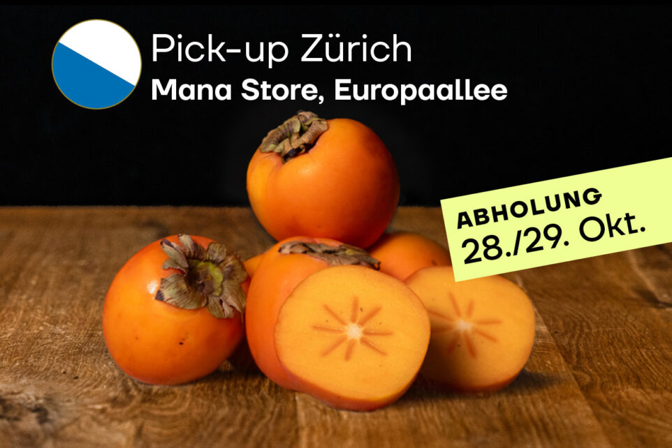 Kaki «Jiro»<br>3.25kg Karton –<br>Pick up at MANA Zurich