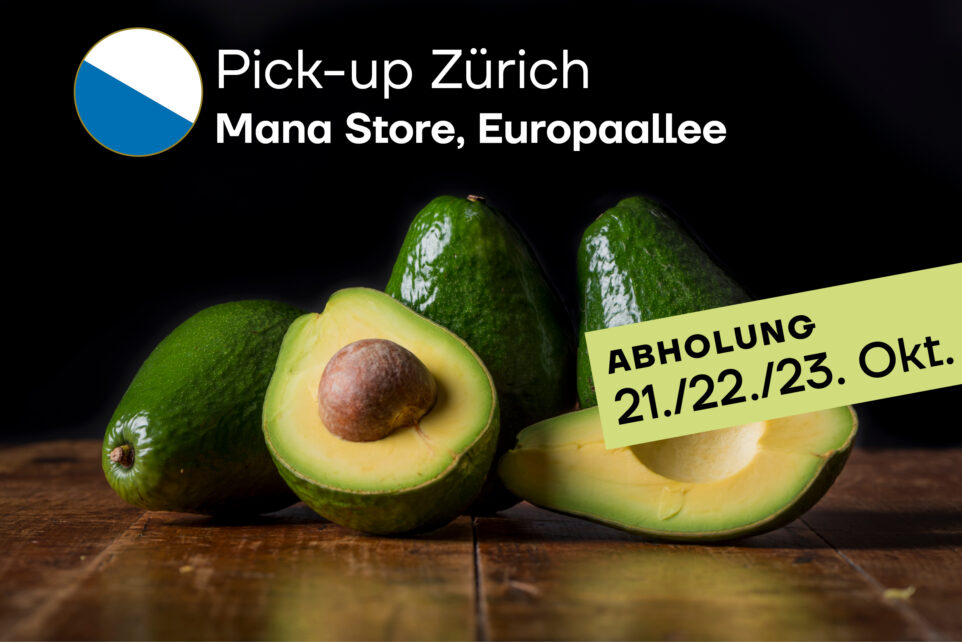 Avocado «Bacon»<br>4kg Karton –<br>Abholung im MANA Zürich