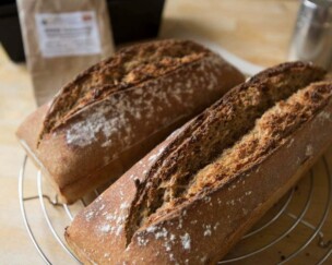 Foto von Emmer-Sauerteig-Brot
