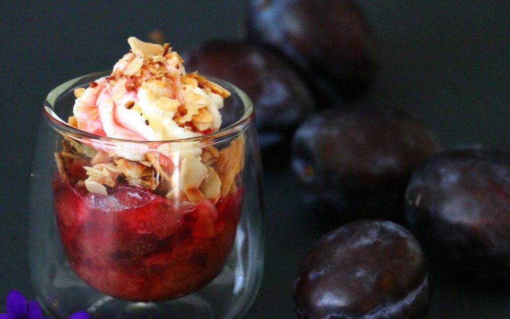 Zwetschgen-Dessert-Mandeln