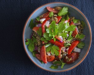 Foto von Linsensalat