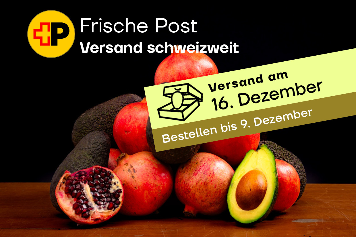 Frische Post -<br>2kg Avocados und 2kg Granatäpfel