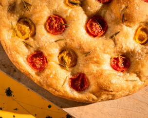 Foto von Focaccia mit Timiliamehl