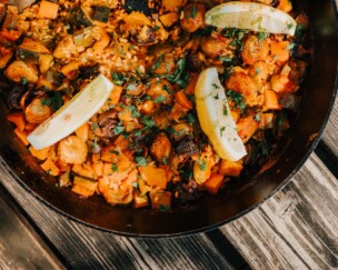 Foto von Vegane Paella